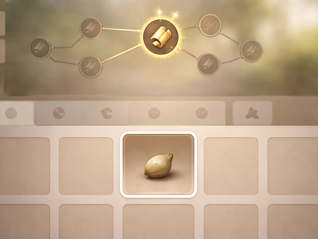 Screenshot-style view of a highlighted tech-tree unlock at level 25 and one lettuce seed in inventory.