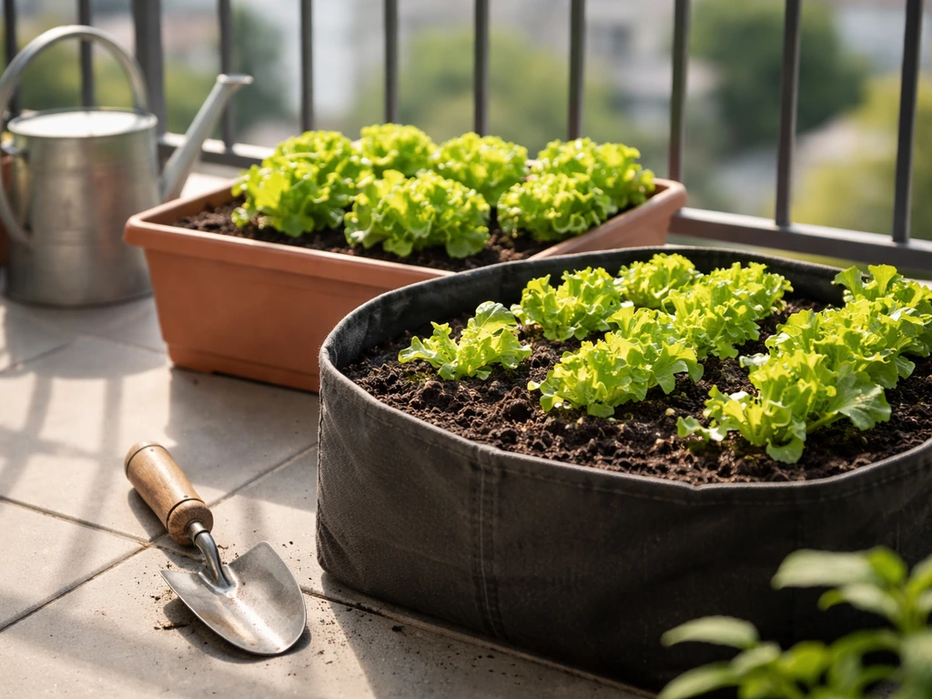 how to grow lettuce on a balcony