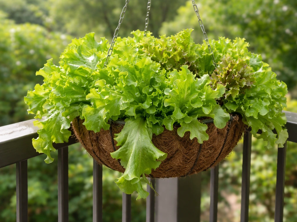 how to grow lettuce in hanging baskets